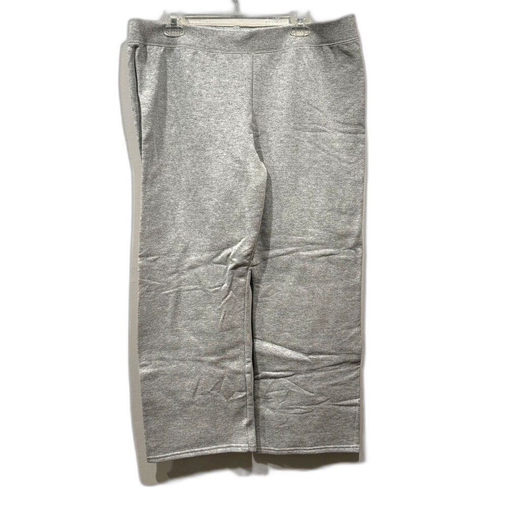 NWOT Hanes EcoSmart Light Gray Sweatpants Straight Leg Relaxed Mens sz Large